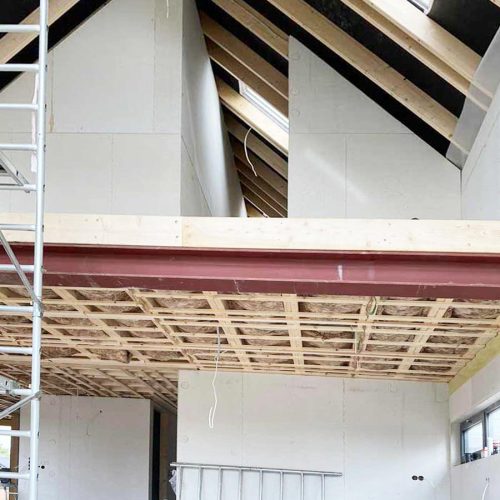 Klussen aan een nieuwbouwproject